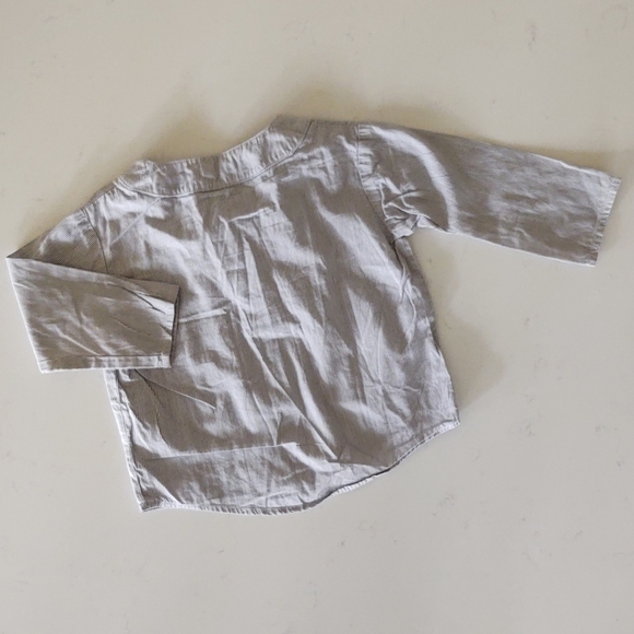 Ferd | Striped Mandarin Collar Shirt - Picture 2 of 7